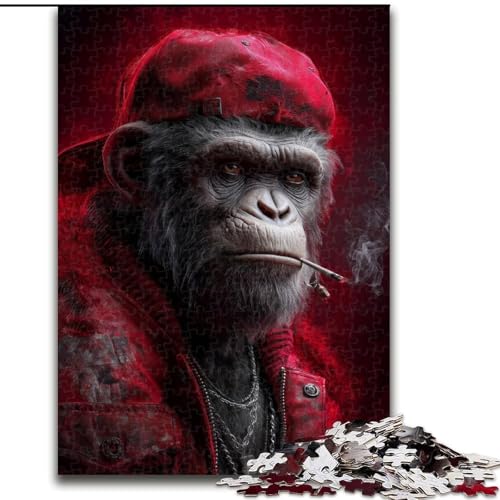 Puzzles für Erwachsene und Jugendliche, Puzzle Schimpanse, Spielzeug, Lernspiele, Stressabbau, Eltern-Kind-Interaktion (Größe 50x75cm) von RZFWJL