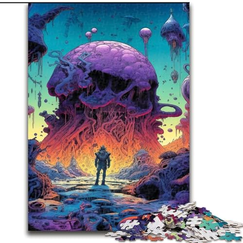 Puzzles für Erwachsene und Jugendliche, Puzzle Weltraum-Abenteurer, Spielzeug, Lernspiele, Stressabbau, Eltern-Kind-Interaktion (Größe 26x38cm) von RZFWJL