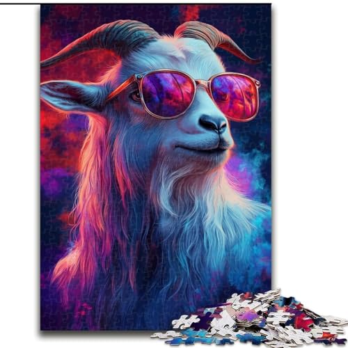 Puzzles für Erwachsene und Jugendliche, Puzzle-Ziege, Spielzeug, Lernspiele, Stressabbau, Eltern-Kind-Interaktion (Größe 26x38cm) von RZFWJL
