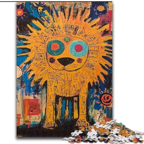 Puzzles für Erwachsene und Jugendliche, Puzzle im Basquiat-Stil, Spielzeug, Lernspiele, Stressabbau, Eltern-Kind-Interaktion (Größe 26x38cm) von RZFWJL