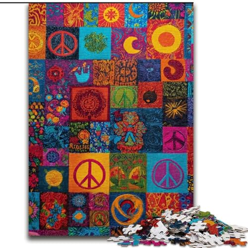 Puzzles für Erwachsene und Jugendliche, Puzzles mit psychedelischen Dingen, Spielzeug, Lernspiele, Stressabbau, Eltern-Kind-Interaktion (Größe 50x75cm) von RZFWJL