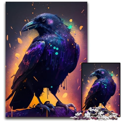 Raven Nebula Puzzle 1000 Teile für Erwachsene, Papppuzzle, Teenager, Paare und Freunde zum Geburtstag, Weihnachten, 26x38cm/10,23x14,96 Zoll Raven Nebula Puzzle 1000 Teile für Erwachsene, Papppuzzle, Teenager, Paare und Freunde zum Geburtstag, Weihnachten, 26x38cm/10,23x14,96 Zoll von RZFWJL