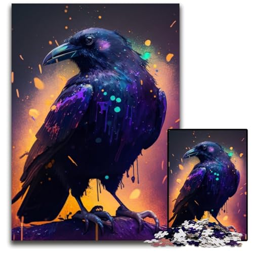 Raven Nebula Puzzle für Erwachsene, 1000 Teile, Unmögliches Puzzle für Erwachsene, Denksportaufgabe, Spiel für Erwachsene, interaktive Familienaktivität, 50x75cm/19,68x29,52 Zoll Raven Nebula Puzzle für Erwachsene, 1000 Teile, Unmögliches Puzzle für Erwachsene, Denksportaufgabe, Spiel für Erwachsene, interaktive Familienaktivität, 50x75cm/19,68x29,52 Zoll von RZFWJL
