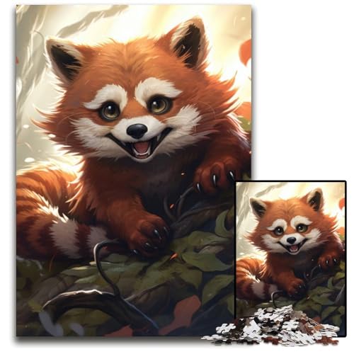 Red Panda Art Puzzle für Erwachsene, 1000 Teile, Holzpuzzle, anspruchsvolles Denkspiel für Teenager, unterhaltsames interaktives Spiel für die ganze Familie, 50x75cm/19,68x29,52 Zoll Red Panda Art Puzzle für Erwachsene, 1000 Teile, Holzpuzzle, anspruchsvolles Denkspiel für Teenager, unterhaltsames interaktives Spiel für die ganze Familie, 50x75cm/19,68x29,52 Zoll von RZFWJL