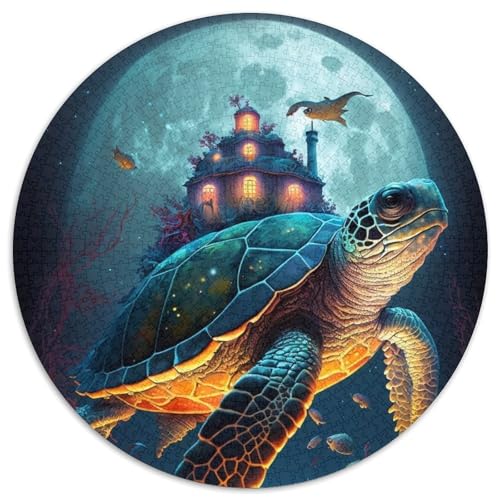 Schildkröten-Puzzle 1000 Teile für Erwachsene, 1000-teiliges rundes Puzzle, Spaß für die ganze Familie, Basteln, perfekt für Geburtstage, Feiertage, 67,5 x 67,5 cm Schildkröten-Puzzle 1000 Teile für Erwachsene, 1000-teiliges rundes Puzzle, Spaß für die ganze Familie, Basteln, perfekt für Geburtstage, Feiertage, 67,5 x 67,5 cm von RZFWJL