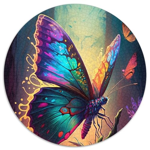 Schmetterlings-Puzzle 1000 Teile für Erwachsene, pädagogisches Denkspiel, künstlerische Heim- und Bürodekoration, ab 14 Jahren, 67,5 x 67,5 cm von RZFWJL