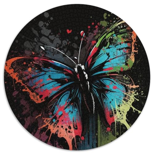 Schmetterlingsgemälde, 1000-teiliges Kartonpuzzle, Familie und Freunde, geeignet für Kinder ab 14 Jahren, 67,5 x 67,5 cm Schmetterlingsgemälde, 1000-teiliges Kartonpuzzle, Familie und Freunde, geeignet für Kinder ab 14 Jahren, 67,5 x 67,5 cm von RZFWJL