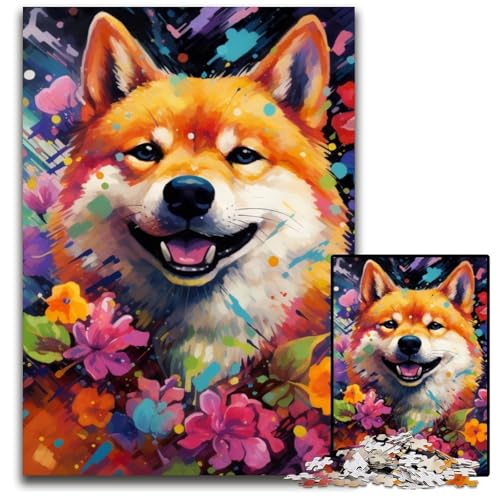 Shiba Inu Puzzle 1000 Teile für Erwachsene, Puzzle für Erwachsene, Lernspielzeug für Teenager, Heimbüro-Dekor, 50x75cm/19,68x29,52 Zoll Shiba Inu Puzzle 1000 Teile für Erwachsene, Puzzle für Erwachsene, Lernspielzeug für Teenager, Heimbüro-Dekor, 50x75cm/19,68x29,52 Zoll von RZFWJL