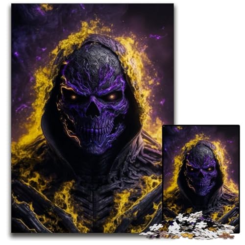 Skelett in Flammen Puzzle für Erwachsene, 1000 Teile, Holzpuzzle, anspruchsvolles Denkspiel für Teenager, Familienspaß, interaktives Spiel, 50x75cm/19,68x29,52 Zoll Skelett in Flammen Puzzle für Erwachsene, 1000 Teile, Holzpuzzle, anspruchsvolles Denkspiel für Teenager, Familienspaß, interaktives Spiel, 50x75cm/19,68x29,52 Zoll von RZFWJL