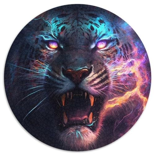 Space Cosmic Tiger Puzzle 1000 Teile für Erwachsene, 1000-teiliges rundes Puzzle, Spaß für die ganze Familie, Basteln, perfekt für Geburtstage, Feiertage, 67,5 x 67,5 cm Space Cosmic Tiger Puzzle 1000 Teile für Erwachsene, 1000-teiliges rundes Puzzle, Spaß für die ganze Familie, Basteln, perfekt für Geburtstage, Feiertage, 67,5 x 67,5 cm von RZFWJL