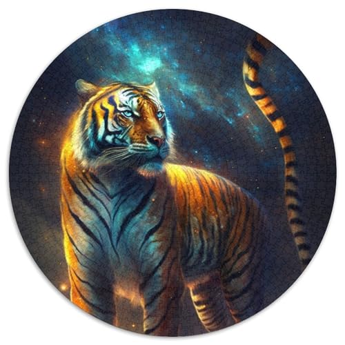 Space Cosmic Tiger Puzzle 1000 Teile für Erwachsene, 1000-teiliges rundes Puzzle, Spaß für die ganze Familie, Basteln, perfekt für Geburtstage, Feiertage, 67,5 x 67,5 cm Space Cosmic Tiger Puzzle 1000 Teile für Erwachsene, 1000-teiliges rundes Puzzle, Spaß für die ganze Familie, Basteln, perfekt für Geburtstage, Feiertage, 67,5 x 67,5 cm von RZFWJL