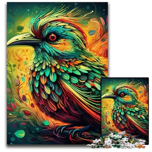 Spatzen-Puzzle für Erwachsene, 1000 Teile, Holzpuzzle, anspruchsvolles Denkspiel für Teenager, interaktives Familienspiel, 50x75cm/19,68x29,52 Zoll von RZFWJL