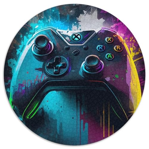 Spiel Neonfarben-Puzzle 1000 Teile für Erwachsene, 1000-teiliges rundes Puzzle, Familienspaß zum Basteln, perfekt für Geburtstage, Feiertage, 67,5 x 67,5 cm Spiel Neonfarben-Puzzle 1000 Teile für Erwachsene, 1000-teiliges rundes Puzzle, Familienspaß zum Basteln, perfekt für Geburtstage, Feiertage, 67,5 x 67,5 cm von RZFWJL