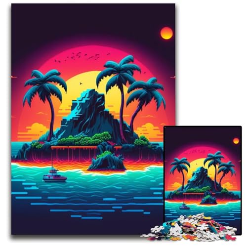 Strandinsel-Puzzle für Erwachsene, 1000-teiliges Holzpuzzle, anspruchsvolles Denkspiel für Teenager, unterhaltsames interaktives Spiel für die ganze Familie, 50x75cm/19,68x29,52 Zoll Strandinsel-Puzzle für Erwachsene, 1000-teiliges Holzpuzzle, anspruchsvolles Denkspiel für Teenager, unterhaltsames interaktives Spiel für die ganze Familie, 50x75cm/19,68x29,52 Zoll von RZFWJL