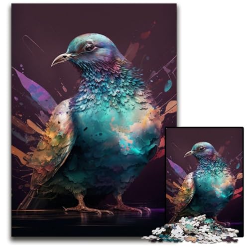 Tauben-Puzzle 1000 Teile für Erwachsene, Puzzle für Erwachsene, Lernspielzeug für Jugendliche, Heimbüro-Dekor, 50x75cm/19,68x29,52 Zoll Tauben-Puzzle 1000 Teile für Erwachsene, Puzzle für Erwachsene, Lernspielzeug für Jugendliche, Heimbüro-Dekor, 50x75cm/19,68x29,52 Zoll von RZFWJL