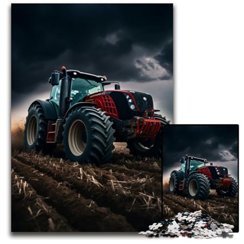 Traktor-Puzzle für Erwachsene, 1000-teiliges, schwieriges Puzzle für Erwachsene, Denkspiel für Teenager und Familieninteraktion, 50x75cm/19,68x29,52 Zoll Traktor-Puzzle für Erwachsene, 1000-teiliges, schwieriges Puzzle für Erwachsene, Denkspiel für Teenager und Familieninteraktion, 50x75cm/19,68x29,52 Zoll von RZFWJL