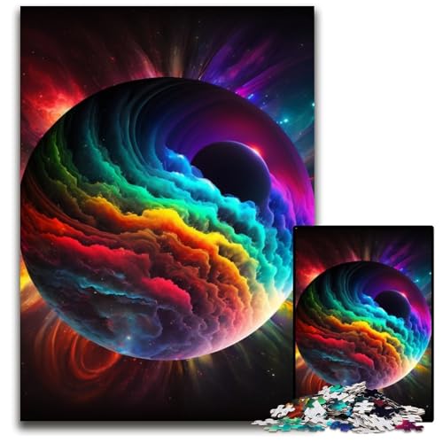Universum-Planeten-Puzzle für Erwachsene, 1000-teiliges Holzpuzzle, anspruchsvolles Denkspiel für Teenager, unterhaltsames interaktives Spiel für die ganze Familie, 50x75cm/19,68x29,52 Zoll Universum-Planeten-Puzzle für Erwachsene, 1000-teiliges Holzpuzzle, anspruchsvolles Denkspiel für Teenager, unterhaltsames interaktives Spiel für die ganze Familie, 50x75cm/19,68x29,52 Zoll von RZFWJL