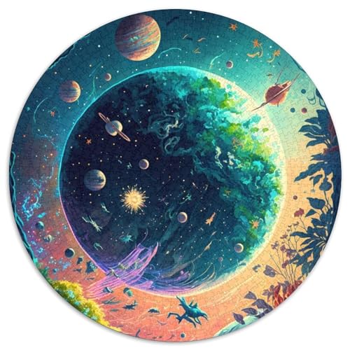 Verrückte Weltraumlandschaft, 1000-teiliges Kartonpuzzle, Familie und Freunde, geeignet für Kinder ab 14 Jahren, 67,5 x 67,5 cm Verrückte Weltraumlandschaft, 1000-teiliges Kartonpuzzle, Familie und Freunde, geeignet für Kinder ab 14 Jahren, 67,5 x 67,5 cm von RZFWJL