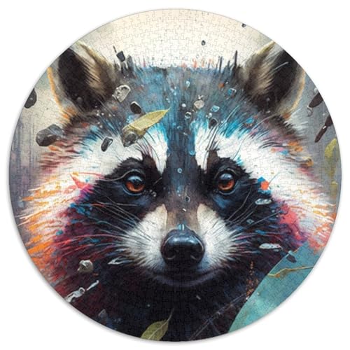 Waschbär-Malpuzzle, 1000 Teile, für Erwachsene, pädagogisches Denkspiel, künstlerische Heim- und Bürodekoration, ab 14 Jahren, 67,5 x 67,5 cm Waschbär-Malpuzzle, 1000 Teile, für Erwachsene, pädagogisches Denkspiel, künstlerische Heim- und Bürodekoration, ab 14 Jahren, 67,5 x 67,5 cm von RZFWJL