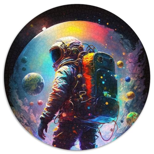 Weltraum-Astronauten-Puzzle 1000 Teile für Erwachsene, 1000-teiliges rundes Puzzle, Spaß für die ganze Familie, Basteln, perfekt für Geburtstage, Feiertage, 67,5 x 67,5 cm Weltraum-Astronauten-Puzzle 1000 Teile für Erwachsene, 1000-teiliges rundes Puzzle, Spaß für die ganze Familie, Basteln, perfekt für Geburtstage, Feiertage, 67,5 x 67,5 cm von RZFWJL
