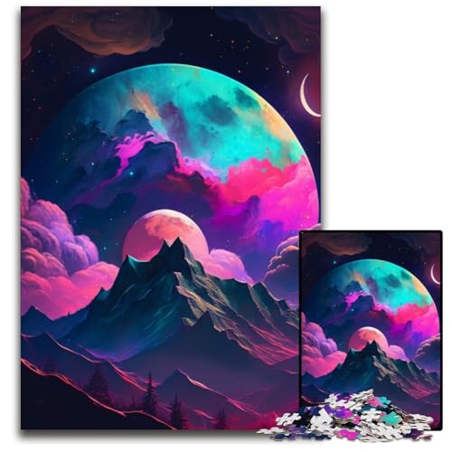 Weltraum-Planeten-Puzzle für Erwachsene, 1000-teiliges Papppuzzle, anspruchsvolles Denkspiel für Teenager, unterhaltsames interaktives Spiel für die ganze Familie, 26x38cm/10,23x14,96 Zoll Weltraum-Planeten-Puzzle für Erwachsene, 1000-teiliges Papppuzzle, anspruchsvolles Denkspiel für Teenager, unterhaltsames interaktives Spiel für die ganze Familie, 26x38cm/10,23x14,96 Zoll von RZFWJL