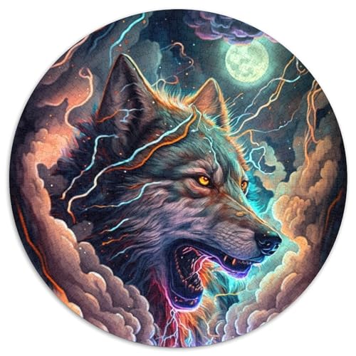 Wolf-Puzzle aus Karton mit 1000 Teilen, Familie und Freunde, geeignet für Kinder ab 14 Jahren, 67,5 x 67,5 cm Wolf-Puzzle aus Karton mit 1000 Teilen, Familie und Freunde, geeignet für Kinder ab 14 Jahren, 67,5 x 67,5 cm von RZFWJL