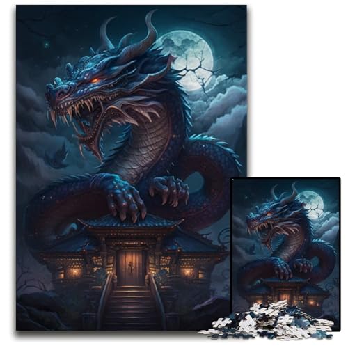 Wolf-Puzzles für Erwachsene, 1000-teiliges Puzzle für Erwachsene, anspruchsvolles Denkspiel für Teenager, interaktives Familienspiel, 26x38cm/10,23x14,96 Zoll Wolf-Puzzles für Erwachsene, 1000-teiliges Puzzle für Erwachsene, anspruchsvolles Denkspiel für Teenager, interaktives Familienspiel, 26x38cm/10,23x14,96 Zoll von RZFWJL