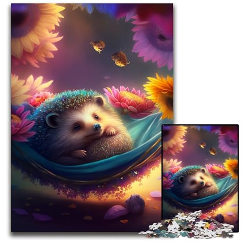 Wunderschöne Igel-Puzzles für Erwachsene, 1000-teiliges Puzzle für Erwachsene, anspruchsvolles Denkspiel für Teenager, unterhaltsames interaktives Spiel für die ganze Familie, 50x75cm/19,68x29,52 Zoll Wunderschöne Igel-Puzzles für Erwachsene, 1000-teiliges Puzzle für Erwachsene, anspruchsvolles Denkspiel für Teenager, unterhaltsames interaktives Spiel für die ganze Familie, 50x75cm/19,68x29,52 Zoll von RZFWJL