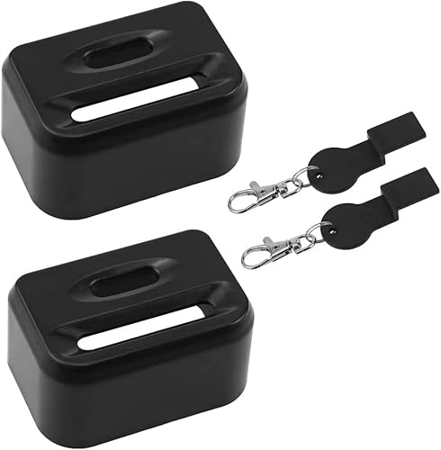 RZXBB 2 Schwarze Auto Gurtschloss Adapter,Autositz Kindersitz Gurt Sicherungen,Abschnallschutz Kindersitz,Unviersal Gurtschloss Abdeckung von RZXBB