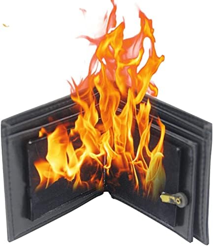 RZXBB Magic Fire Wallet,Unglaubliche Magic Show Wallet Requisiten,Flammen Geldbörse Zaubertricks Für Zauberer Anfänger Erwachsene von RZXBB