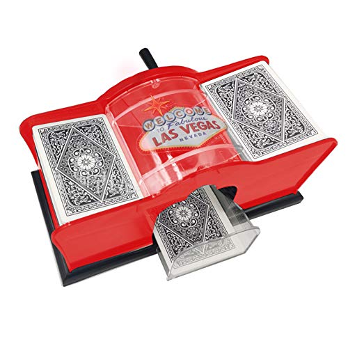RZXBB Manuell Kartenmischmaschine - Spielkartenmischer Mit 2 Decks Für Standard-Spielkarten - Manuelle Kartenmischer Karten Mischgerät Für Spielkarten Für Home Party Club Bridge Spiel von RZXBB