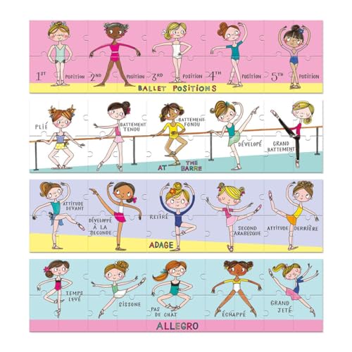 Rachel Ellen Ballettklasse, 80-teiliges Puzzle, Kinderpuzzle von Rachel Ellen Designs Ltd