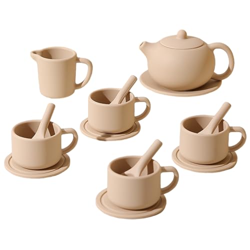 15pcs/Set Kids Tea Party Set Safe Silikon -Hitze -Proof -Play -Spielzeug gehören Teekannen/Untersetzer/Teetassen/Spoons Schockproof Spielen Tee für Mädchen Jungen 15pcs/Set Kids Tea Party Set Safe Silikon -Hitze -Proof -Play -Spielzeug gehören Teekannen/Untersetzer/Teetassen/Spoons Schockproof Spielen Tee für Mädchen Jungen von Rachlicy