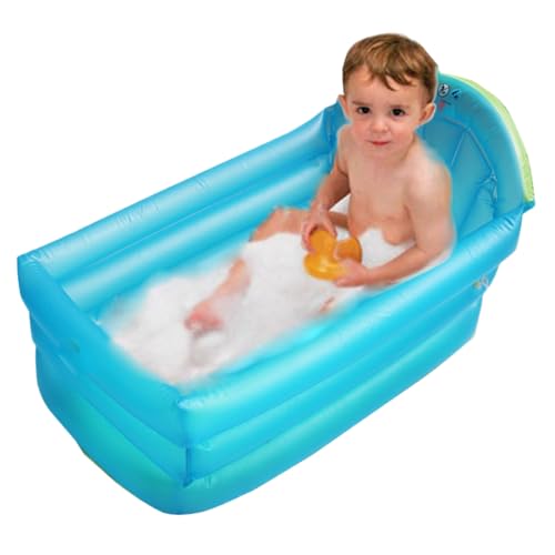 Rachlicy Aufblasbare Pool -Leckdosen PVC aufblasbare Kiddie Pool -Isolierung mit Rückenläufigkeit faltbar Schwimmen praktisch für Kinder Baby Kleinkind Garten Hinterhof Outdoor Outdoor von Rachlicy