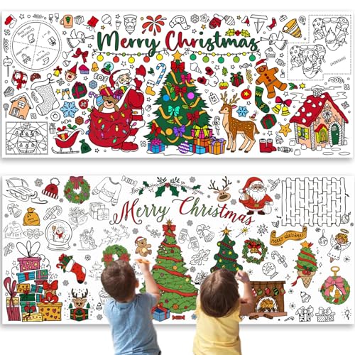 Rachlicy Riese Malvorlagen 2pcs kreative Frohe Weihnachten Banner Färbung Tischdecke Weihnachtsaktivitäten für Kinderschule Klassenzimmer Weihnachtsfeier Rachlicy Riese Malvorlagen 2pcs kreative Frohe Weihnachten Banner Färbung Tischdecke Weihnachtsaktivitäten für Kinderschule Klassenzimmer Weihnachtsfeier von Rachlicy