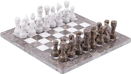 RADICALn Handgefertigtes grauer ozeanischer und weißer beschwerter Marmor, beliebtes Spielbrett, Schachspiel-Set für Erwachsene, Turnier-Geschenk-Stil, klassische Schach-Sets RADICALn Handgefertigtes grauer ozeanischer und weißer beschwerter Marmor, beliebtes Spielbrett, Schachspiel-Set für Erwachsene, Turnier-Geschenk-Stil, klassische Schach-Sets von Radicaln