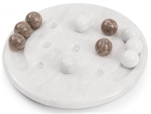 Radicaln Marble Tic Tac Toe-Spiel, Weiß & Ozeanisch, 25,4 cm, handgefertigt, Brettspiele für Erwachsene, Tischdekoration, Wohnzimmerdekoration, lustiges Spiel, Raumdekoration Radicaln Marble Tic Tac Toe-Spiel, Weiß & Ozeanisch, 25,4 cm, handgefertigt, Brettspiele für Erwachsene, Tischdekoration, Wohnzimmerdekoration, lustiges Spiel, Raumdekoration von Radicaln