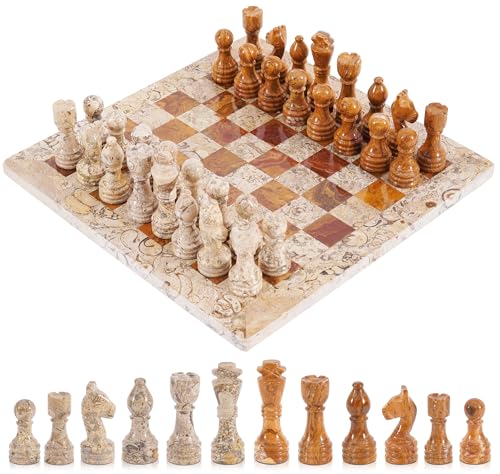 Radicaln Marmor-Schachspiel 12 Zoll, Rot und Koralle, handgefertigte Brettspiele für Erwachsene – 1 Schachspiel und 32 Schachfiguren – 2-Spieler-Spiele für Erwachsene – Schachspielsets Radicaln Marmor-Schachspiel 12 Zoll, Rot und Koralle, handgefertigte Brettspiele für Erwachsene – 1 Schachspiel und 32 Schachfiguren – 2-Spieler-Spiele für Erwachsene – Schachspielsets von Radicaln