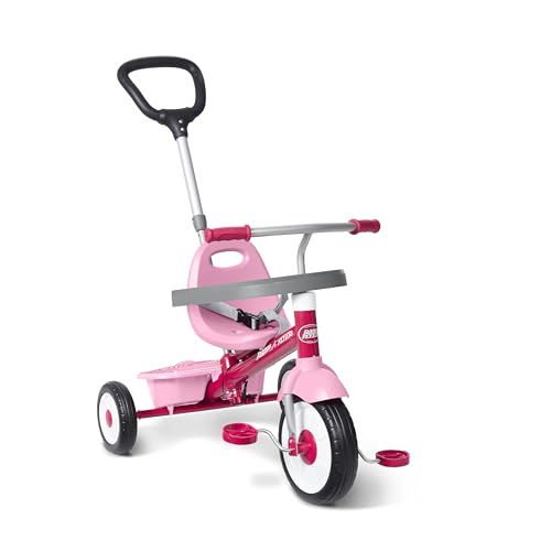 Radio Flyer 3-in-1 Stroll 'N Trike, rosafarbenes Dreirad für Kleinkinder, für 1,5–5 Jahre Radio Flyer 3-in-1 Stroll 'N Trike, rosafarbenes Dreirad für Kleinkinder, für 1,5–5 Jahre von Radio Flyer