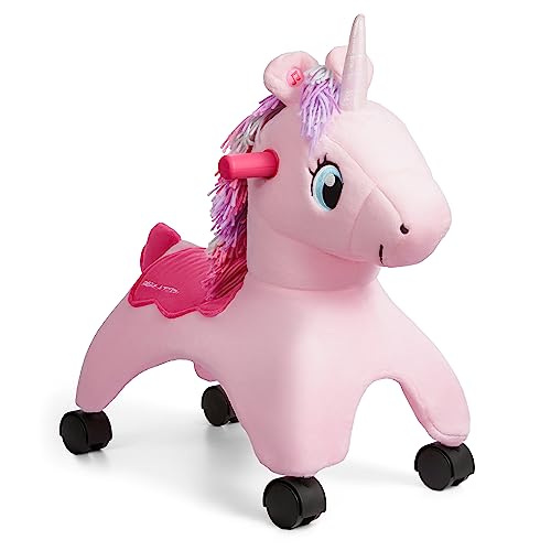 Radio Flyer Shimmer, das magische Einhorn zum Berühren mit interaktiven Lichtern und Geräuschen, pinkfarbenes Rutschfahrzeug, für Kinder von 1 bis 3 Jahren Radio Flyer Shimmer, das magische Einhorn zum Berühren mit interaktiven Lichtern und Geräuschen, pinkfarbenes Rutschfahrzeug, für Kinder von 1 bis 3 Jahren von Radio Flyer