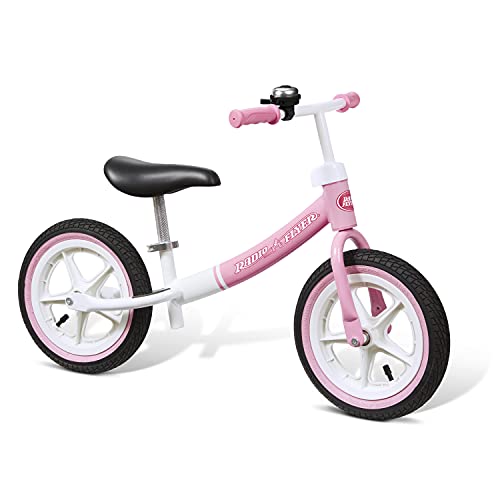 Radio Flyer Air Ride Laufrad, Kleinkinderfahrrad, Alter 1,5–5 Jahre, Kinder, rosa/weiß von Radio Flyer