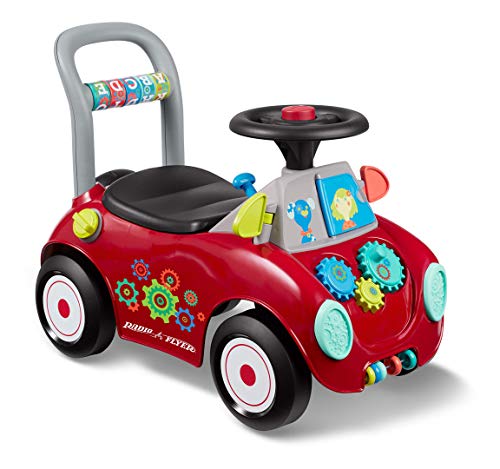 Radio Flyer Busy Buggy, Rutschspielzeug, Sitzend zum Stehen, Spielzeug für Kleinkinder, 1–3 Jahre, rotes Spielzeug für Kinder Radio Flyer Busy Buggy, Rutschspielzeug, Sitzend zum Stehen, Spielzeug für Kleinkinder, 1–3 Jahre, rotes Spielzeug für Kinder von Radio Flyer