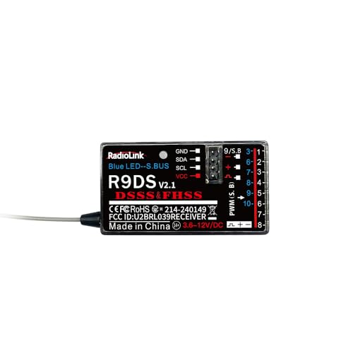 Radiolink R9DS Empfänger 10 Kanäle 2,4 GHz SBUS/PWM große Reichweite für Fernsteuerung AT9/AT9S/AT9S Pro AT10II/AT10 Radiolink R9DS Empfänger 10 Kanäle 2,4 GHz SBUS/PWM große Reichweite für Fernsteuerung AT9/AT9S/AT9S Pro AT10II/AT10 von Radiolink