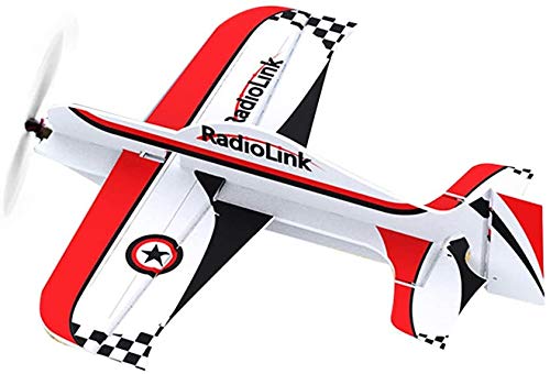 Radiolink A560 RC Flugzeug 3D Kunstflugzeug Bereit zu fliegen (RTF) 4 Kanäle mit Byme-A Gyro Flugregler, T8S Fernseteuerung, R8FM Empfänger Brushless Motor Freundlich für Anfänger & Fortgeschrittener von Radiolink