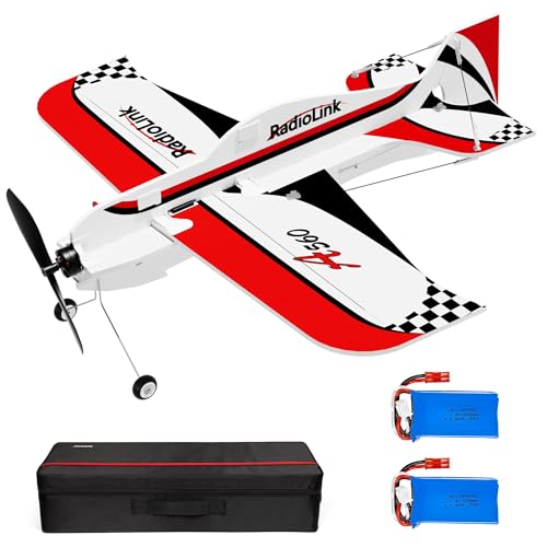 Radiolink A560 Plug & Play (PNP) 3D RC Flugzeug 580mm Spannweite mit 6 Flugmodi, 4 Kanäle Gyro Byme-A Flugregler, Brushless Motor&ESC für Anfänger&Fortgeschrittene (ohne Funkgerät/Empfänger/Ladegerät) von Radiolink