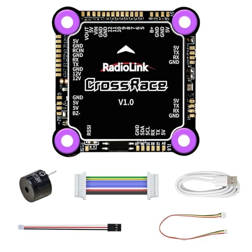 Radiolink CrossRace APM Stack OSD-Flugcontroller für DJI-HD-System, VTX für 90A RC-Drohne, 4-in-1, ESC, für Renndrohne, 37 x 37 cm Radiolink CrossRace APM Stack OSD-Flugcontroller für DJI-HD-System, VTX für 90A RC-Drohne, 4-in-1, ESC, für Renndrohne, 37 x 37 cm von Radiolink
