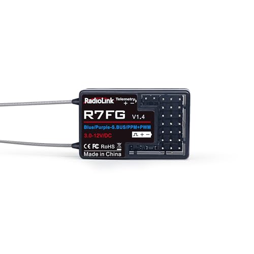 Radiolink R7FG RC Empfänger 2.4 Ghz Gyro-integriert 7 Kanäle mit Spannung-Telemetrie 600m Reichweite für Autos Boote kompatibel mit RC8X/RC6GS V3/RC4GS V3/T8FB/T8S/T16D/T12D Radiolink R7FG RC Empfänger 2.4 Ghz Gyro-integriert 7 Kanäle mit Spannung-Telemetrie 600m Reichweite für Autos Boote kompatibel mit RC8X/RC6GS V3/RC4GS V3/T8FB/T8S/T16D/T12D von Radiolink