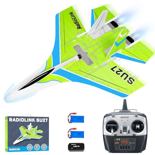 Radiolink SU27 RC Kampfflugzeug RTF, Bürstenlos, 3 Flugmodi, Byme-DB Flugregler für stabilen Flug, Spannungstelemetrie, 4 km Steuerreichweite, mit T8FB-Fernsteuerung, Anti -Shattering, 116g Radiolink SU27 RC Kampfflugzeug RTF, Bürstenlos, 3 Flugmodi, Byme-DB Flugregler für stabilen Flug, Spannungstelemetrie, 4 km Steuerreichweite, mit T8FB-Fernsteuerung, Anti -Shattering, 116g von Radiolink
