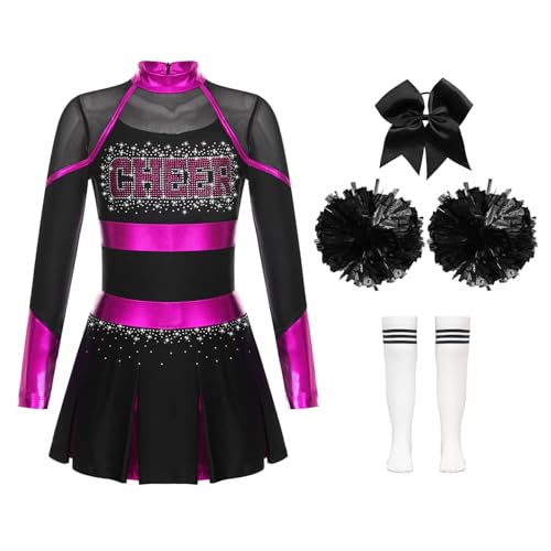 Raenseen Cheerleaderkostüm Für Mädchen Cheerleadingkleidung Mit Pompons Gymnastikleotards Cheerleaderuniform Karnevalskostüm Oder Sportevent Kostüm Für Pink Weiß 134-140 Raenseen Cheerleaderkostüm Für Mädchen Cheerleadingkleidung Mit Pompons Gymnastikleotards Cheerleaderuniform Karnevalskostüm Oder Sportevent Kostüm Für Pink Weiß 134-140 von Raenseen