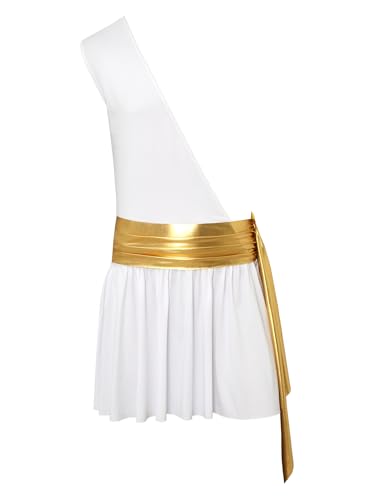 Raenseen Griechisch Römische Toga Kostüm Für Herren Ein Schulter Toga Kleid Gladiator Kostüm Cosplay Halloween Karneval Outfit Theater Show Weiß M Raenseen Griechisch Römische Toga Kostüm Für Herren Ein Schulter Toga Kleid Gladiator Kostüm Cosplay Halloween Karneval Outfit Theater Show Weiß M von Raenseen